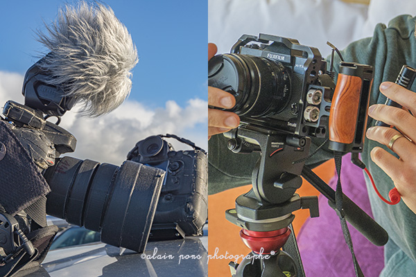 gros reflex équipé vidéo 2014 versus hybride vidéo 2022 ©alain-pons-photographe® photographie d'un gros reflex équipé vidéo 2014 versus hybride équipé vidéo 2022 ©alain-pons-photographe®